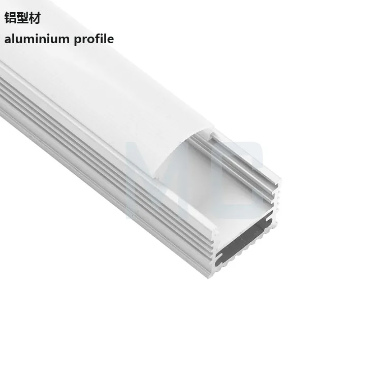 aluminum LED profile for LED strip light with PC cover/diffuser