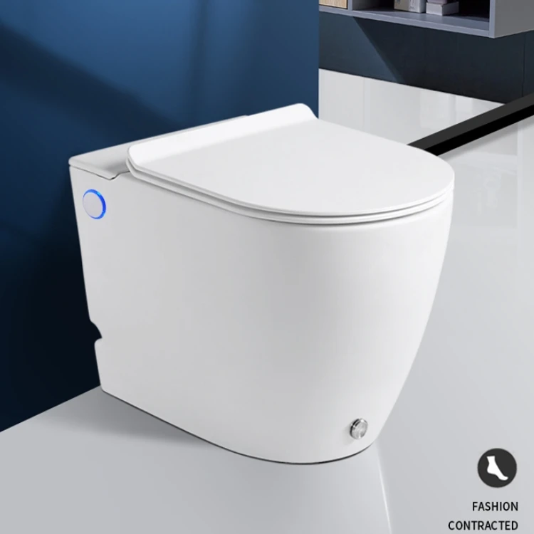 PATE A-370A tankless toilet square shape short wc for mini bathroom save space water closet pulse flushing floor mount toilet