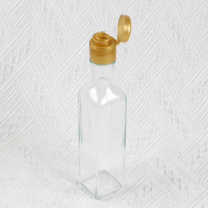 250ml 500ml empty new type crimp mouth glass olive oil bottle