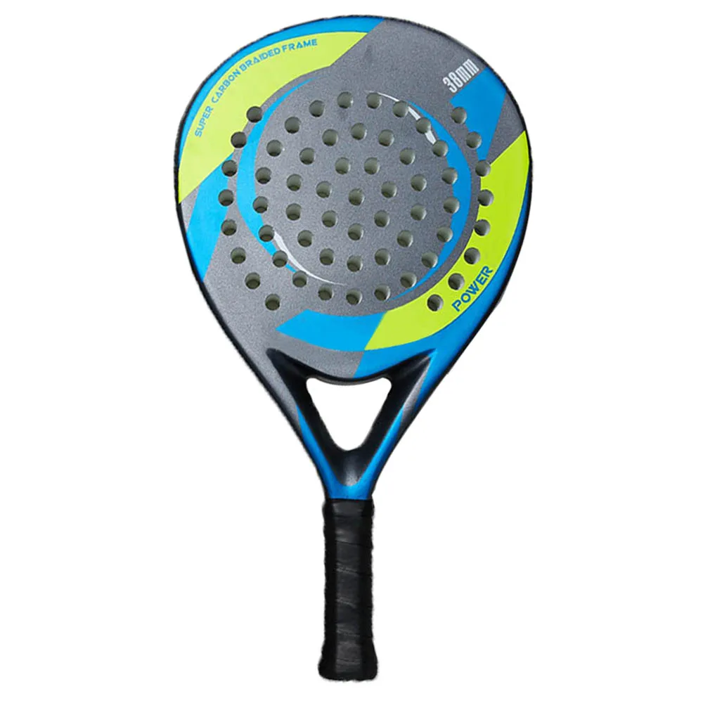 Professional Customized Powerful 3k Carbon Paddle Tennis Racket With Soft EVA For Advanced Players