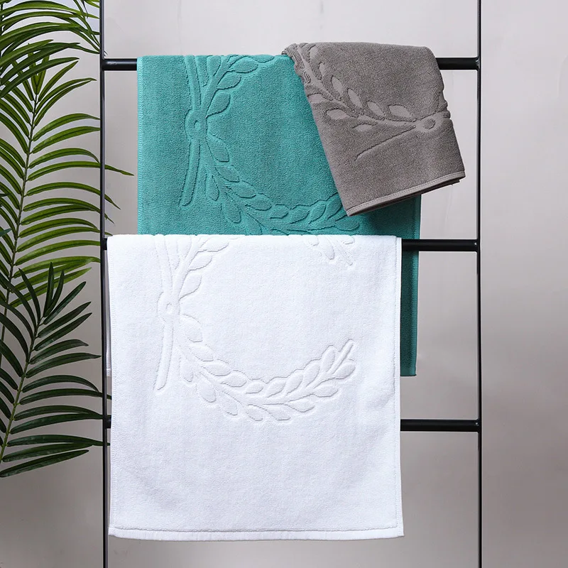 5 Star Hotel Cotton Bath Mat Non-slip Hotel Bathroom Bath Floor Mat