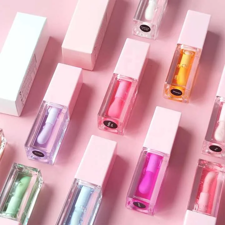 Natural Organic Private Label Custom Fruity Flavored Clear Lipgloss Vendor Shiny Beautiful Cute Girl Glitter Kids Lip Gloss
