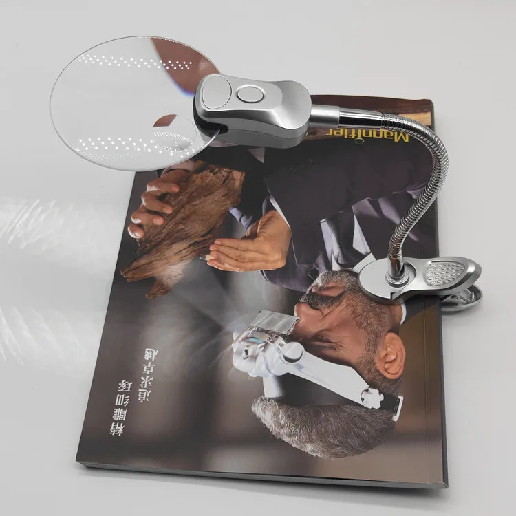 Desktop Metal Hose LED Magnifier MG5B-3 Tube Led Magnifier Magnifying Glass