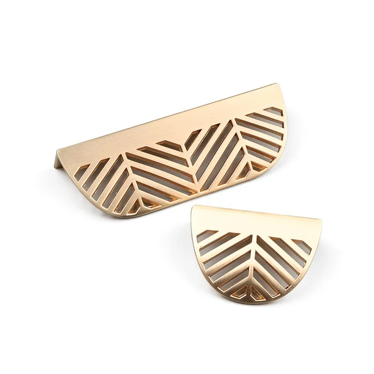 High Quality Zinc Alloy Gold Kitchen Drawer Cupboard Furniture Door Cabinet Pull Knobs Handles
