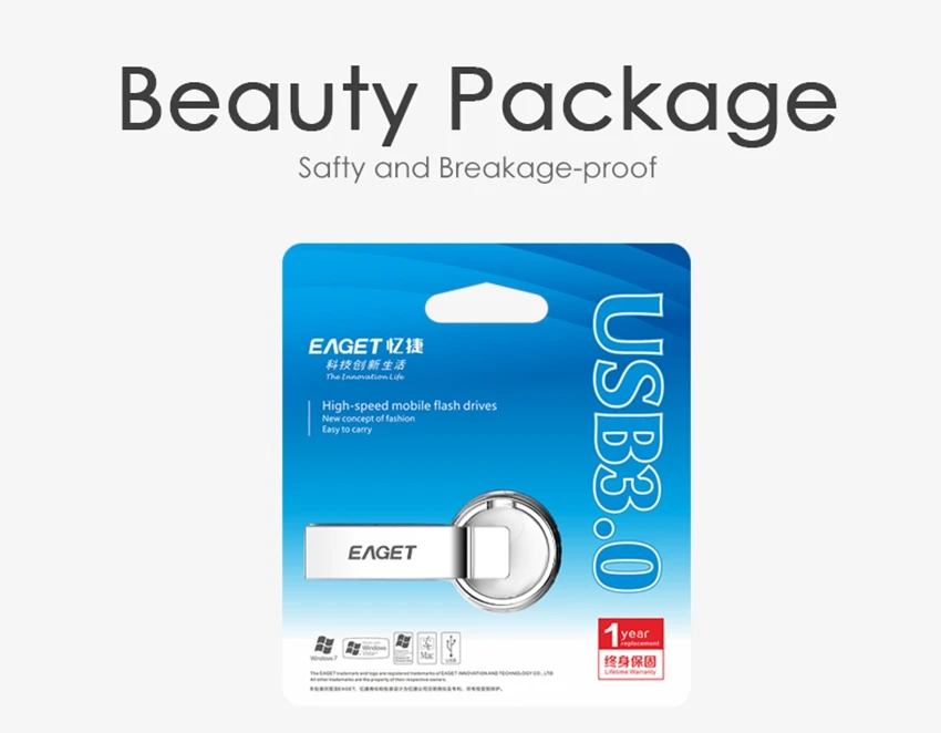 EAGET Mini 8GB 16GB 32GB 64 GB Pen Drives Wholesale U Disk Promotional USB Flash Drive