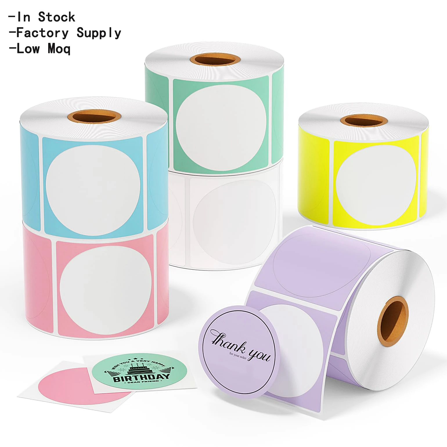 Custom Printing Glossy Various colors PET Product Sticker Regular Size Vinyl Cosmetic Bottle Packaging Product Labels Sticker