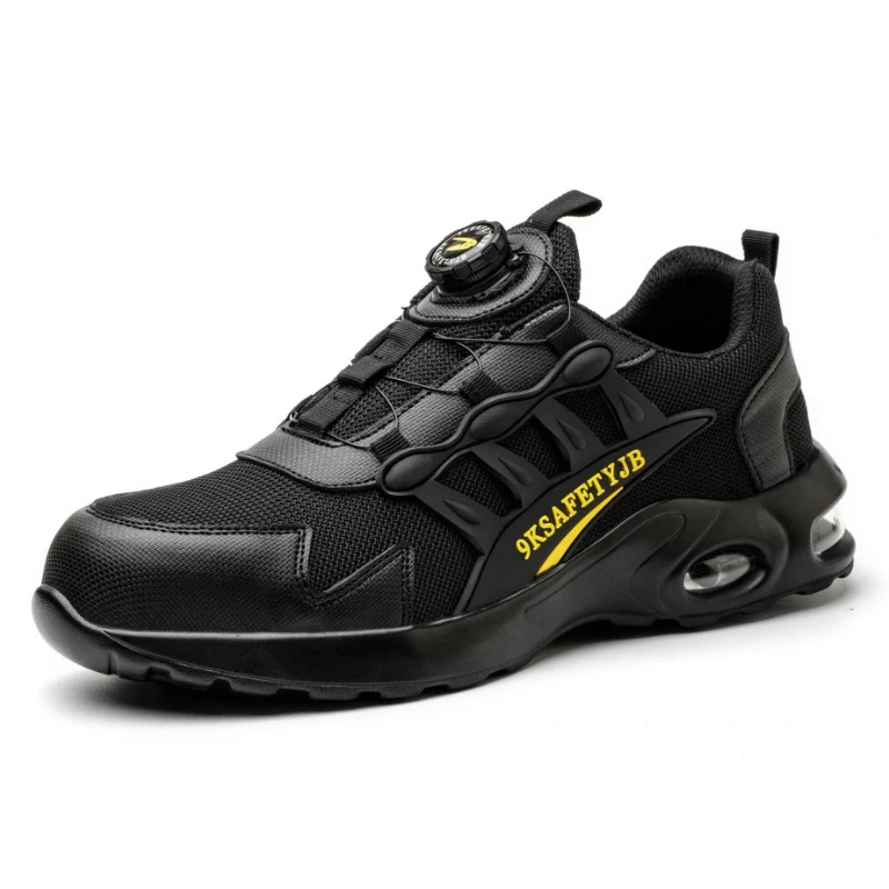 Sunland Custom Shoes Manufacturers Safety Shoes Casual Running Sneakers For Man Walking Style Shoes With Push Button Adjustment