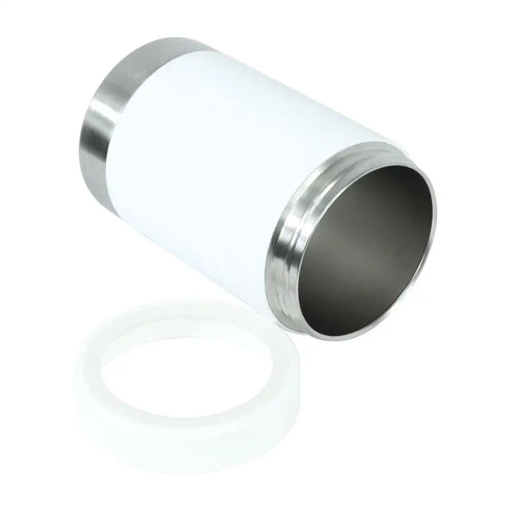 Wholesale Custom Logo Metal Vacuum Insulated Double Walled Stainless Steel Beer Cans Cooler Holder With Opener