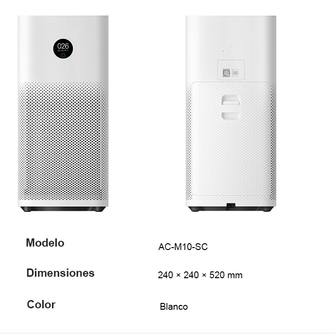 Xiaomi EU Mi Air Purifier 3H Home True HEPA Filter Air Cleaner APP+AI smart Voice Control OLED Touch Display laser PM sensor