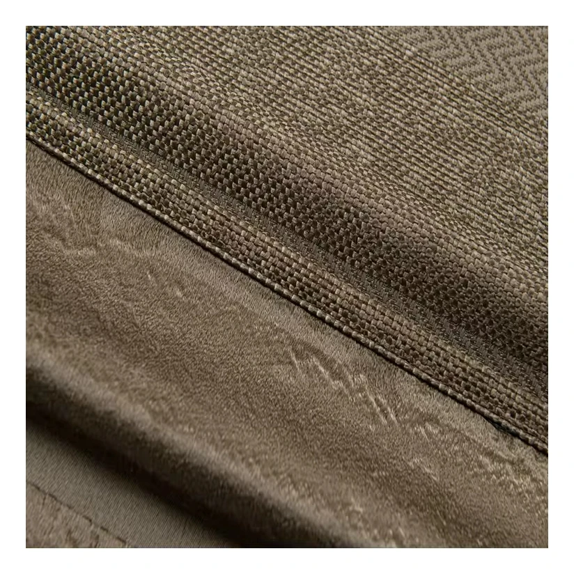 Factory wholesale high quality polyester stripe full blackout jacquard curtain for Living Room