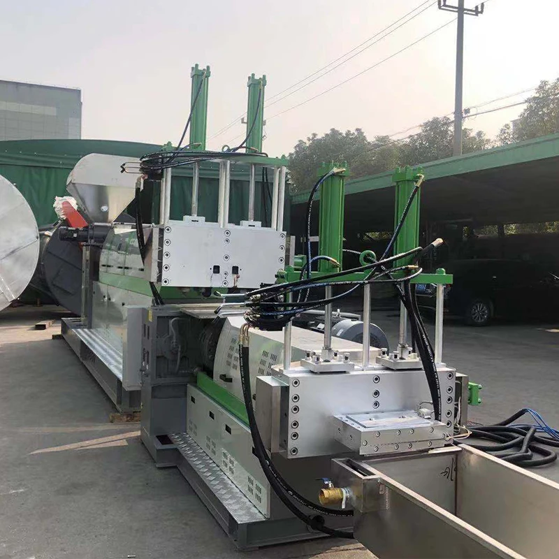 Plastic Recycling pelletizer Rigid PP PE ABS PVC Granulating Line Plastic Granule Raw Material making Machine with CE