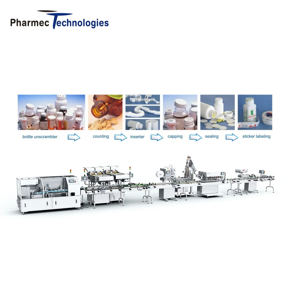 Automatic Soft Capsule Tablet Counting Filling Machine Capsule Counting Production Line
