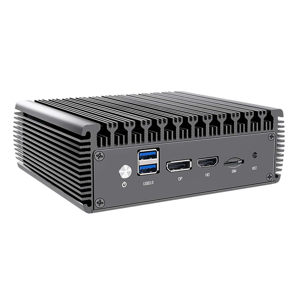 2 5 г мини-маршрутизатор ручка-tium N5000 4LAN RJ45 DDR4 HD Mini DP 4 K дисплей безвентиляторный мини компьютер barebone AES-NI ESXi pfSense брандмауэр ПК