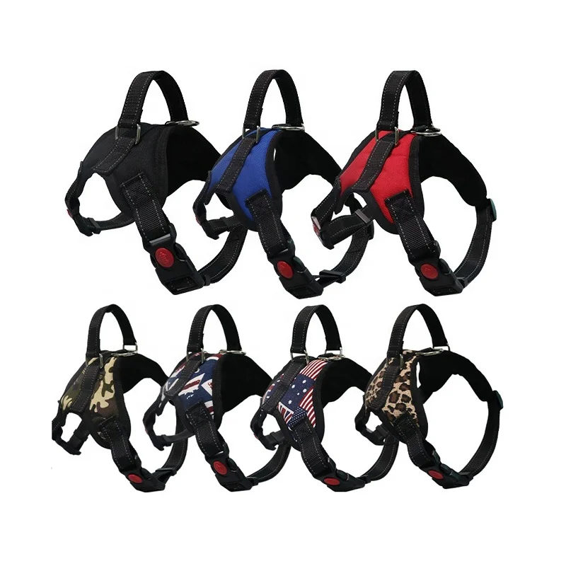 OEM harnais chien Harness Custom Pet Nylon Retriever Proof Harness arnes de perros Breathable hunde geschirr Dog Harness