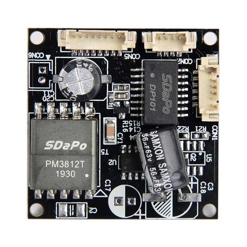 Изоляция SDAPO PM3812T V7S, 12 В, 1 А, 1500 В, промышленный, с высокой термостойкостью, модуль POE стандарта IEEE802.3af