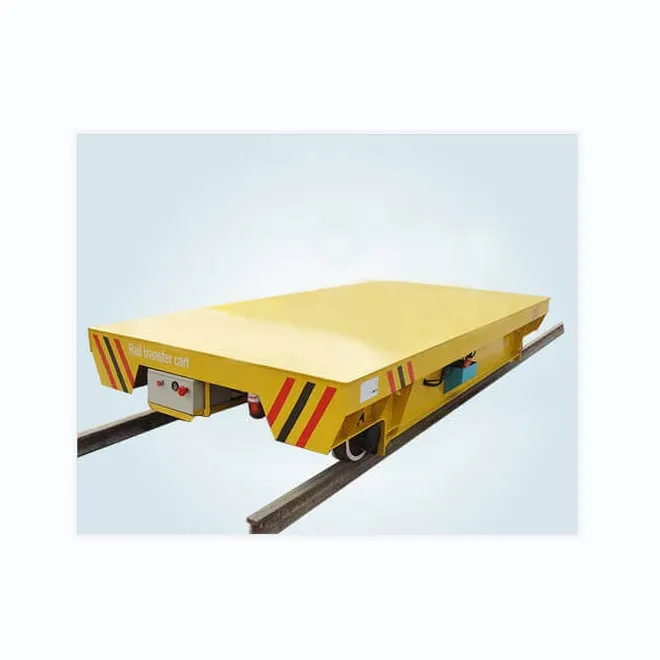10T Rail Transfer Car Motorized Transfer Trolley Flat Car for Workshop