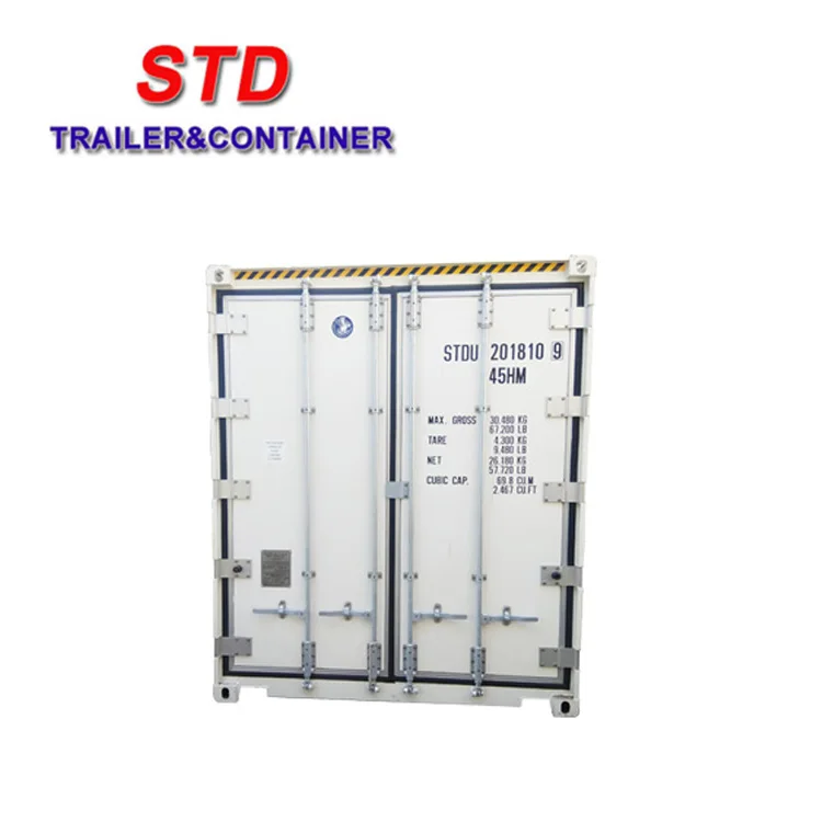 China Cheap Insulated Shipping Container 40 Feet High Cube Reefer Container Without Cooling Unit
