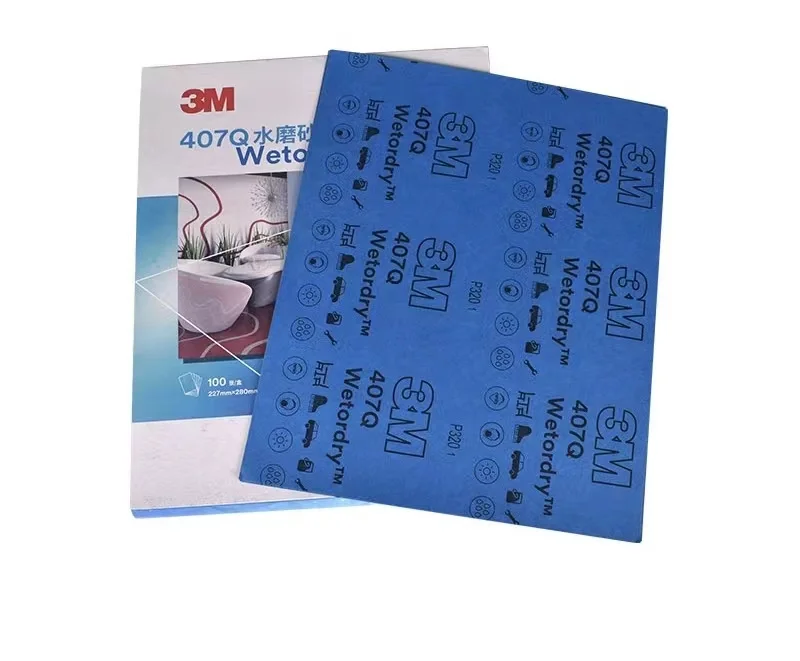 3m silicon carbide wet and dry sanding waterproof paper wetdry sandpaper for automotive
