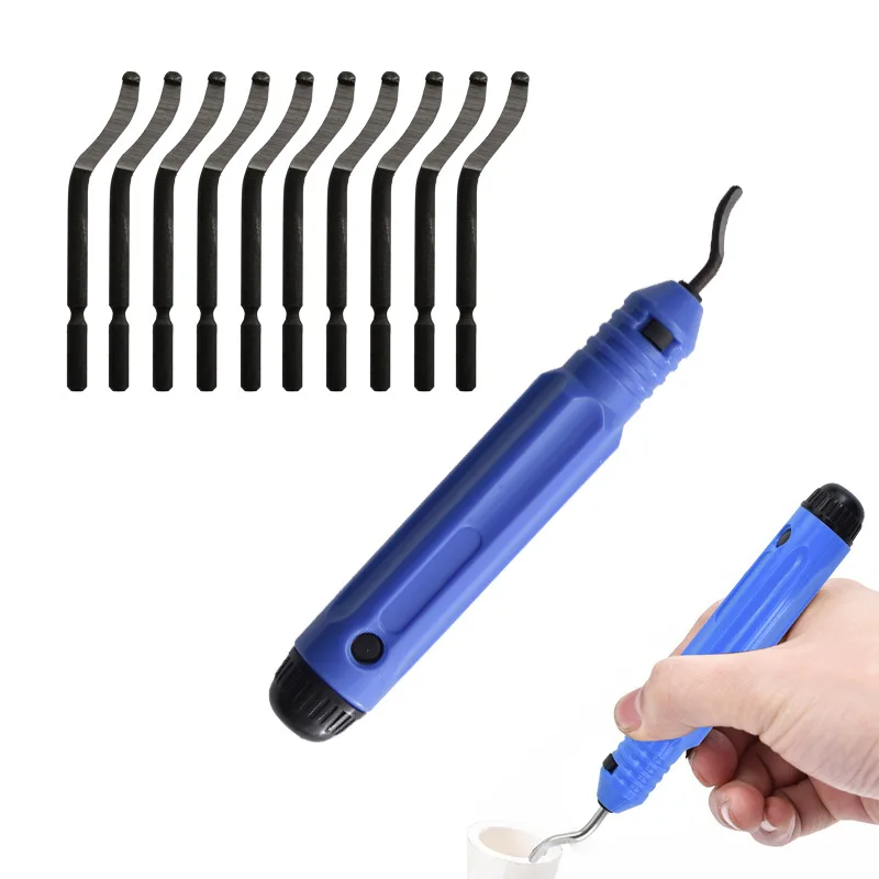 Trimming Knife Scraper Edge Deburring Head Cutters Set Burr Remover Hand Tool For Wood Plastic