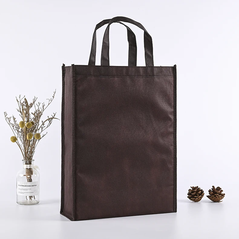 Custom Printed Logo Reusable Fabric Nonwoven Grocery Shopping Tote Bags Customized Gift Bags