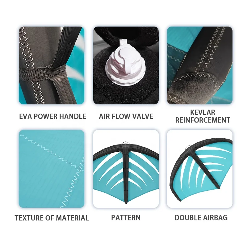 China Manufacturer blue wing foil carbon surf foil duotone sup gonfiabil wing foil surf