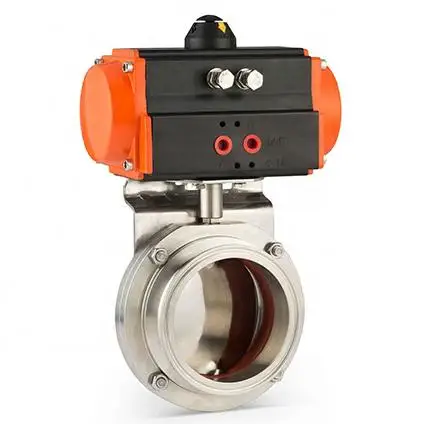 Brand New Proportional Pneumatic Wafer Butterfly Tech Permanent Magnet Operated Air Electric Valve