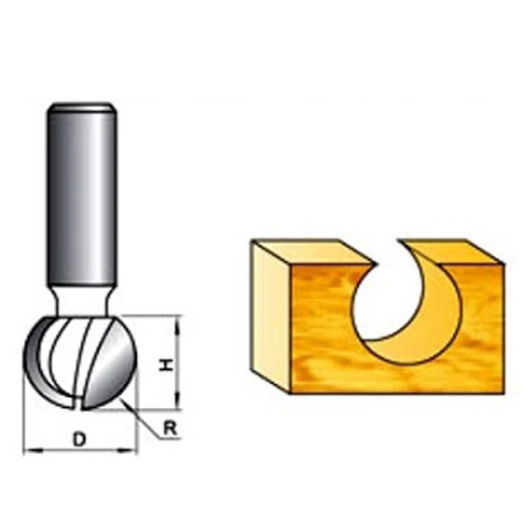 K08046 industrial grade wood cutting round carving milling tools cutter