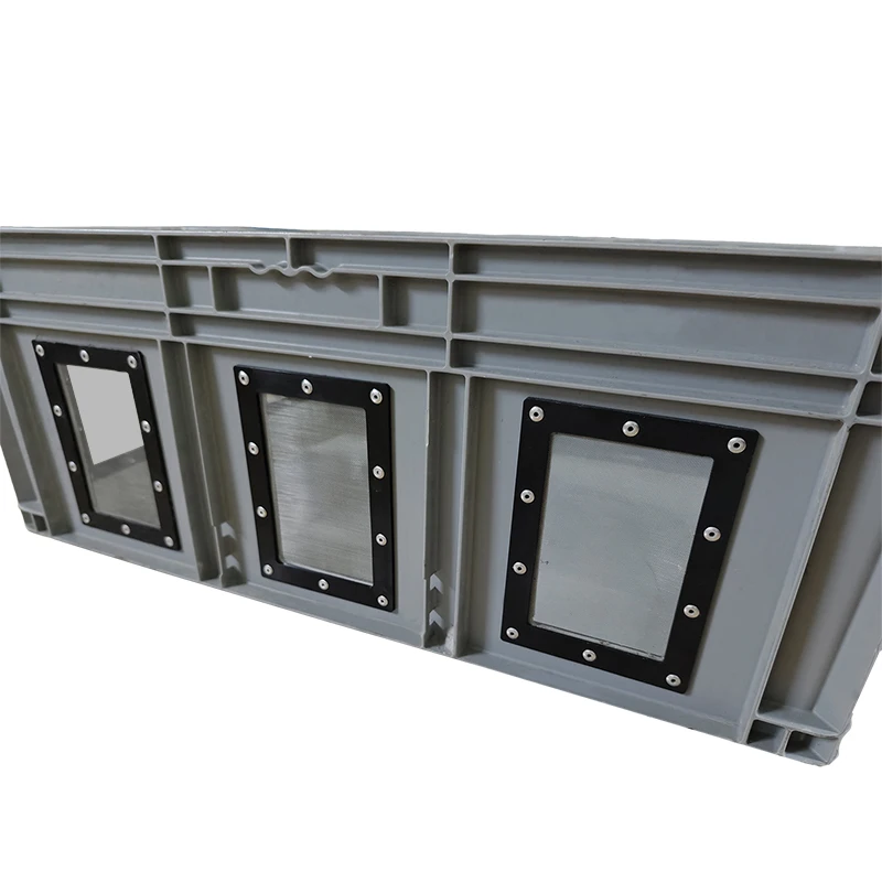 OEM Size Larvae Farming Plastic Insect Breeding Box Stackable Worm Bins for Mealworms