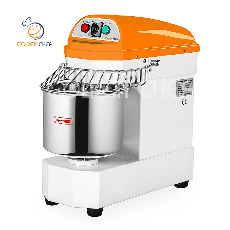 Golden Chef small bakery equipment table top Impastatrice a spirale 8L 3 kg commercial  dough spiral mixer
