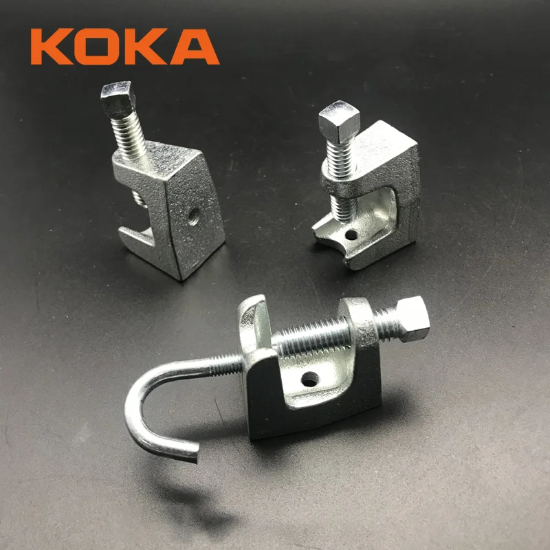 Highcraft DMCT-HF38-10 Junior Beam Wall Ceiling Mount Vertical Piping Support-Clamp for Copper, PVC Tubing, 3/8 in, Electro