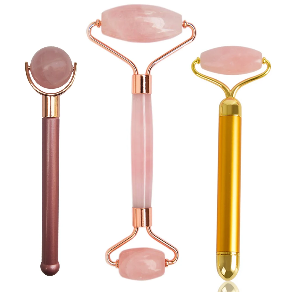 Pink Rose Quartz Factory Price Natural Royal Jade Roller