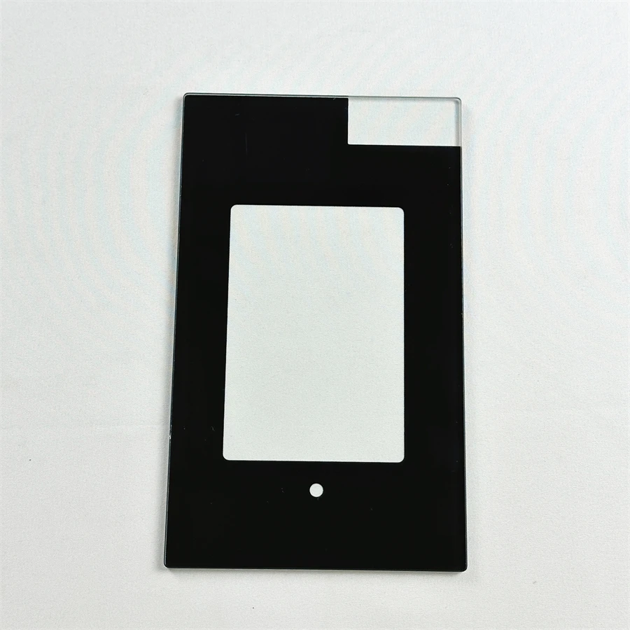 Customized 0.33mm-8mm Thin Black Frame Tempered Silk Screen Printed Anti-Glare Coating Glass Screen Protector For LCD TV