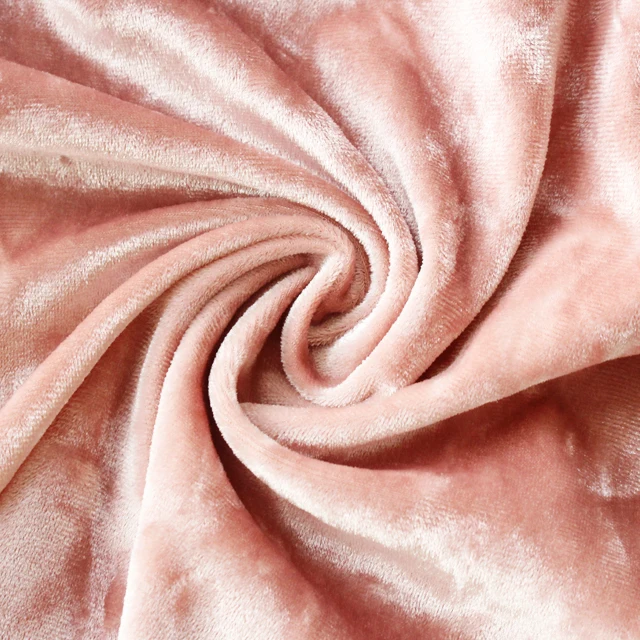 Warp Knitted Ice Stretch Velvet Polyester Spandex Crushed Velvet Fabric for Clothing/Dress/Garment