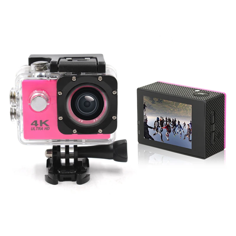2021 New 4k wifi action camera dual screens action cam sports cam wholesale high quality sport camera