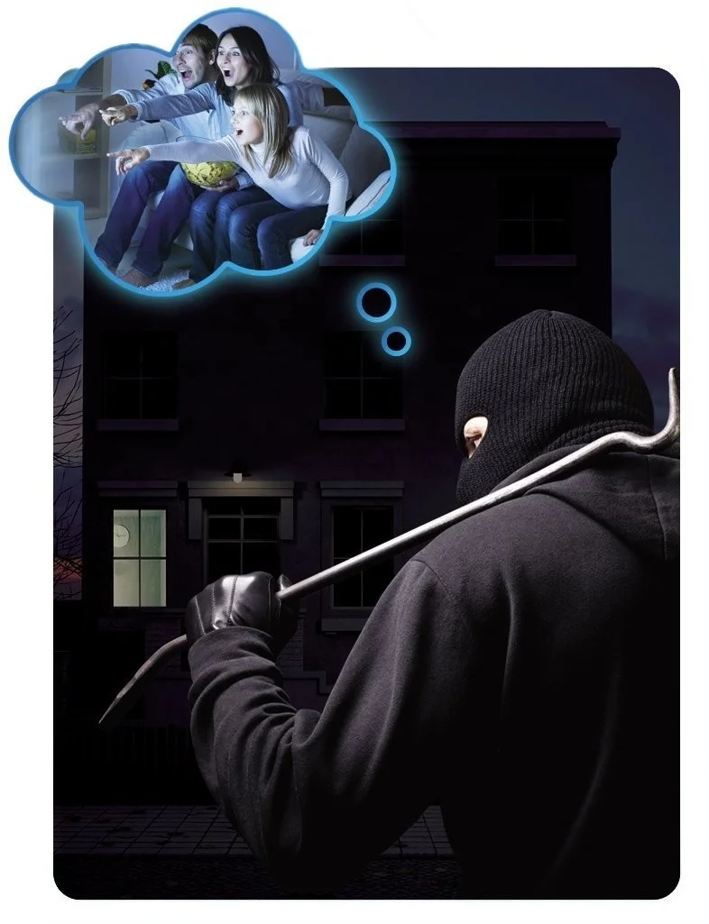 Домашняя безопасность, имитатор телевизора Mimi, поддельные светодиодные фонари, манекен, ТВ с таймером, адаптер питания в комплекте