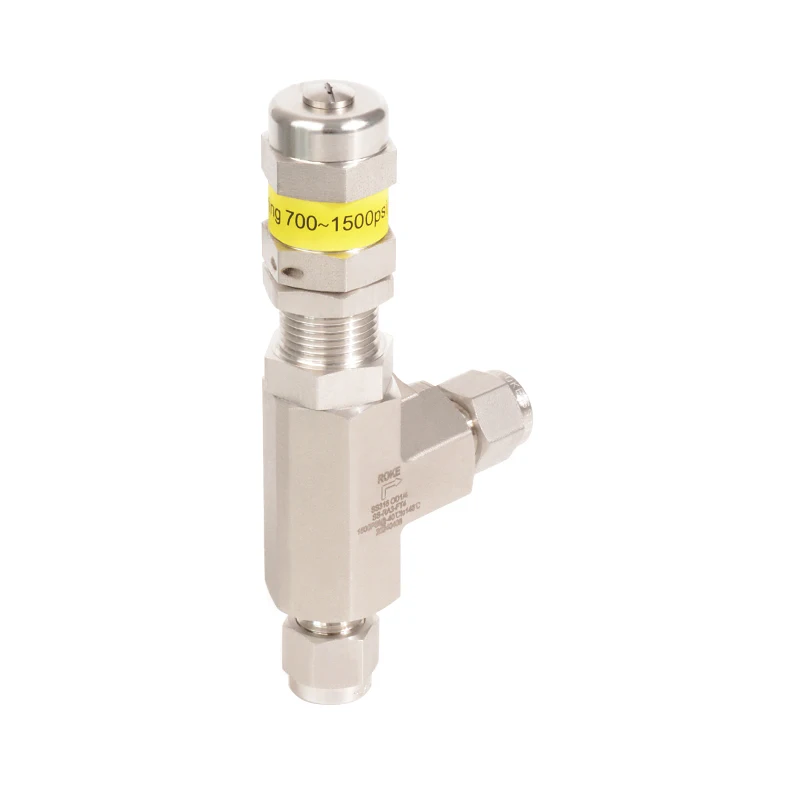 Thread safety valve pressure relief valve 316L stainless steel spring type clamp proportional unloading valve