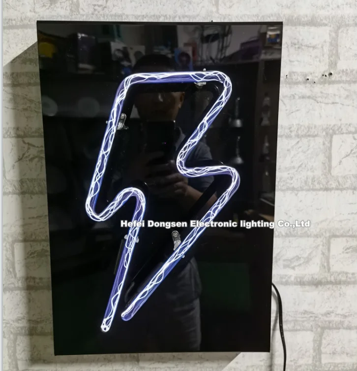 Hand make decoration glass neon sign New item Lightning neon