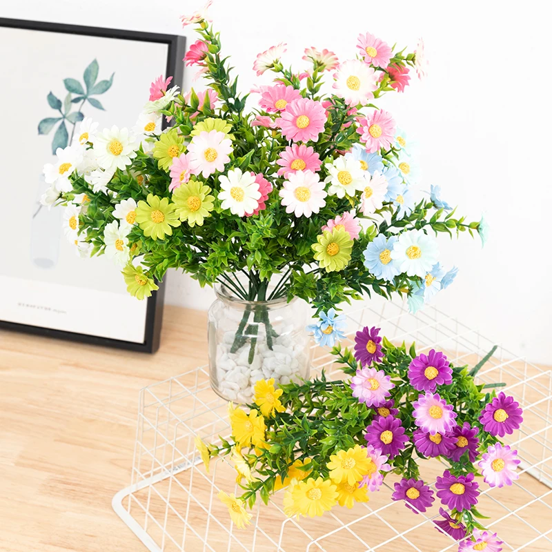 Artificial flowers Little Daisy Home decoration flowers  New Product is the best seller Artificial floral bouquets