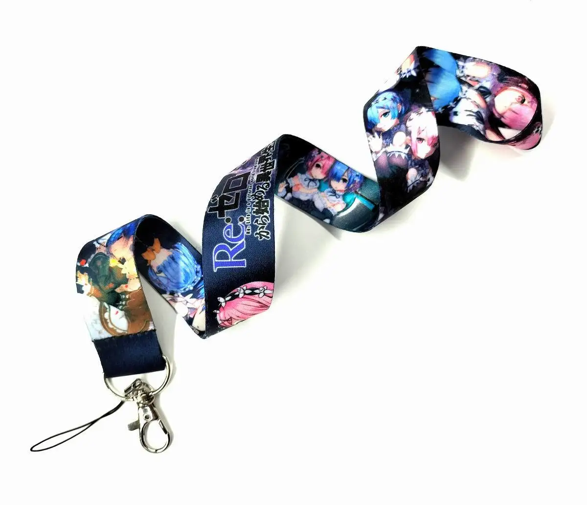 Rem Game Mobile Phone Neck Lanyard ID Badge Holder Kawaii Keychains Wrist Strap