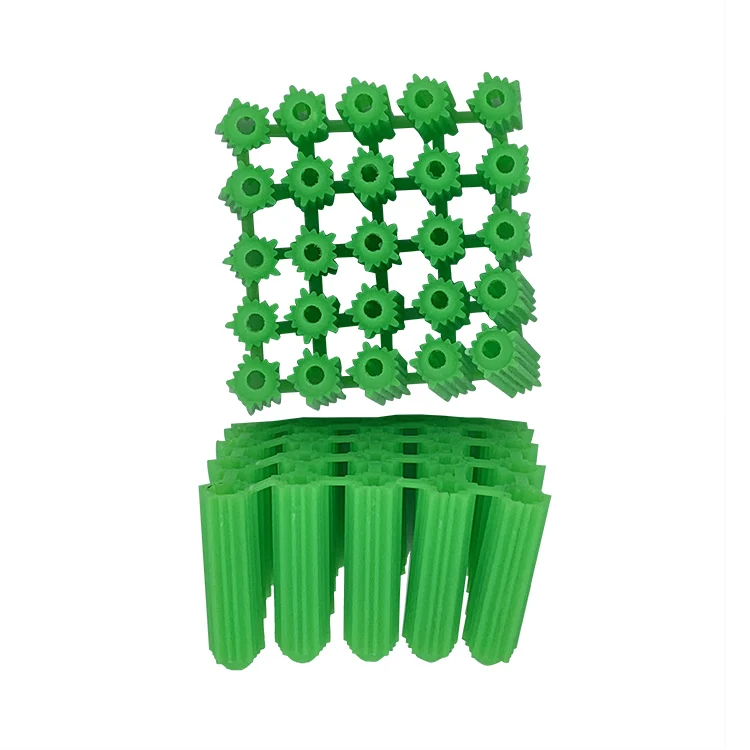 Green plastic expansion tube 6mm expansion plug M6 wall plug Rubber plug with plastic expansion screws