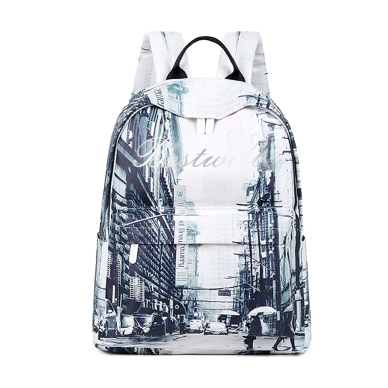 BESTWILL wholesale 2022 large capacity printing PVC university student school girl  casual women other Ladies backpacks