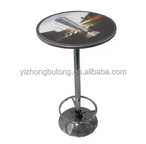 Multi-Application Metal Bar Table for Outdoor Kitchen Hotel Supermarket Warehouse Gym Entry Wine Cellar Furniture