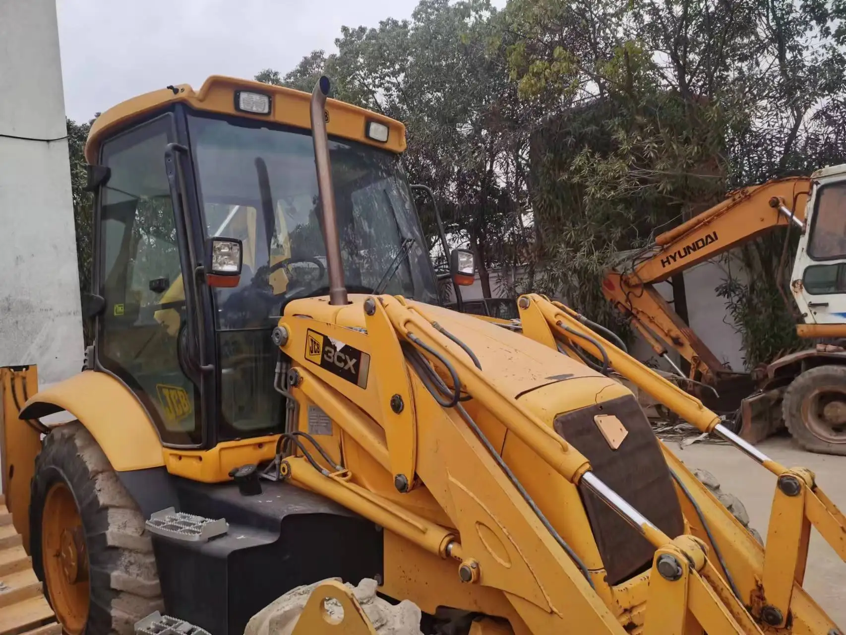 Б/у экскаватор-погрузчик JCB 4CX Франция б/у 3CX низкая цена экскаваторы-погрузчики на продажу