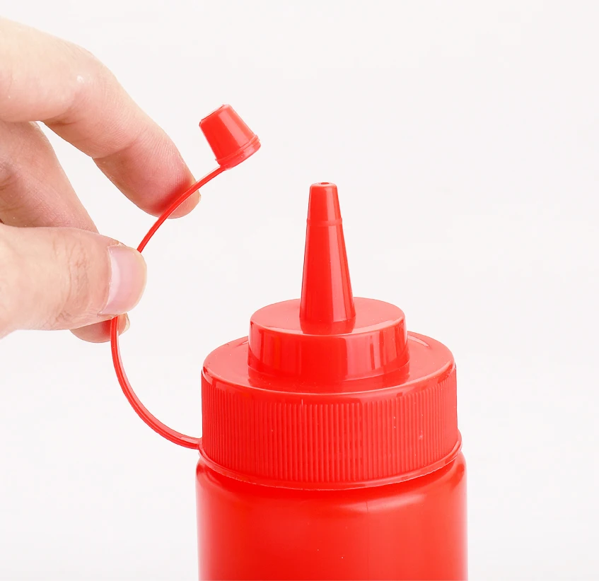 Cooking Accessories Custom Colors 16 Oz Squeeze Soil Tomato Bbq Chili Hot Sauce Plastic Squeeze Bottle for kitchen