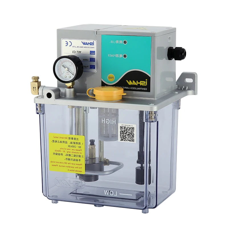 Factory Direct Sale Oil Lubrication Pump Electric Lubricator External PLC Control YET-C1 3L Thin Oil Resistance