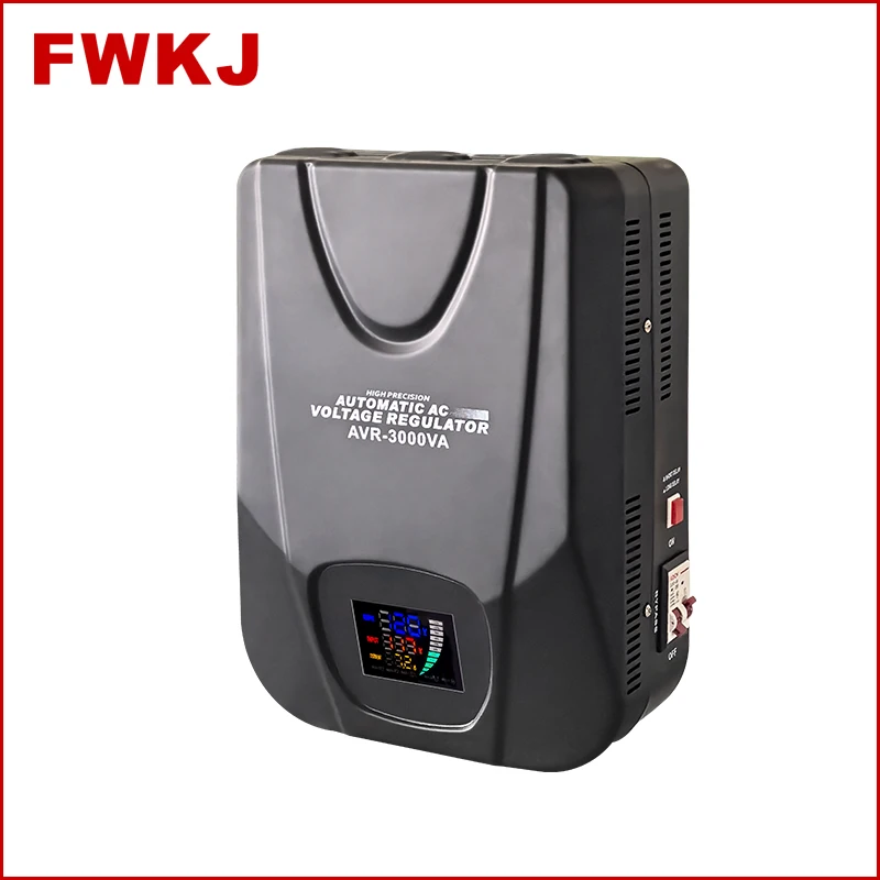 AVR 3000VA single phase Wall mounted ac auto stabilizer voltage regulator  for air conditioner and washing machine