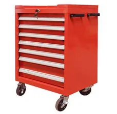Тяжелая тележка для инструментов с 7 ящиками стальная и железная хранения порошковым покрытием настраиваемая на заказ