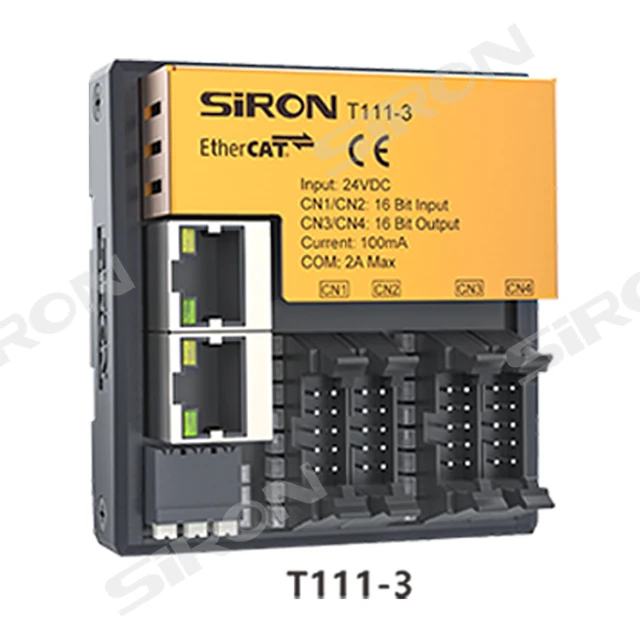 SiRON T110 ~T111 series Digital/analog Inputs And Outputs 8/16/32 Channels Ethercat Bus Couple  Bus Io Module