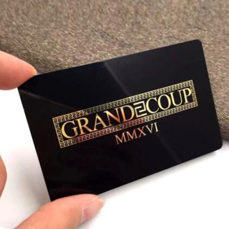 Stainless Steel metal card Custom nfc chip contactess metal business cards gift card