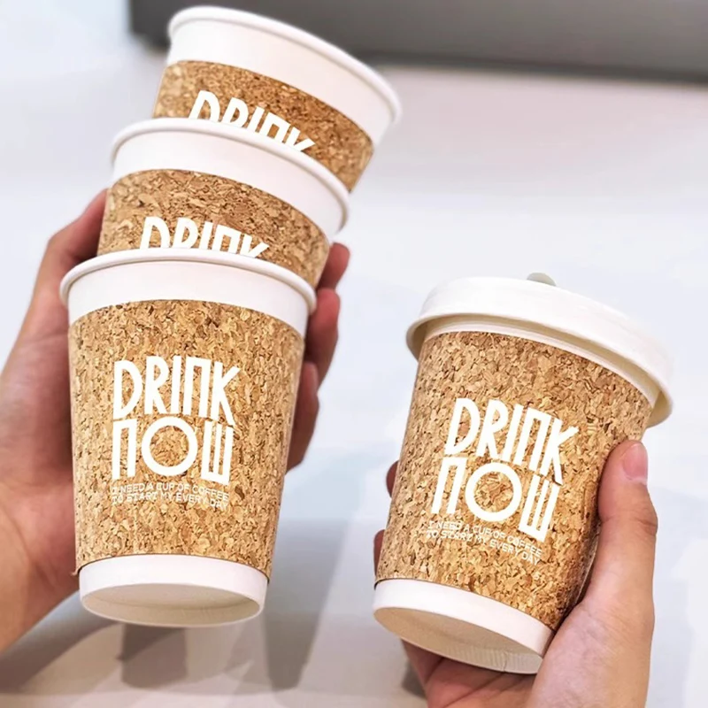 Food grade custom pla degradable 8oz 16oz to go disposable hot coffee paper cup with logo